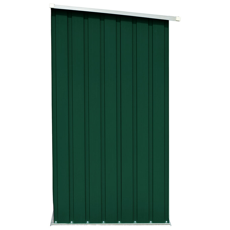 Schoodic 5.35 ft. W x 2.73 ft. D Galvanized Steel Lean-To Storage Shed, Green
