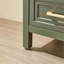 Meuble-lavabo sur pied vert simple entièrement assemblé de 18 po avec plateau en céramique à 3 trous-131580692-131580694