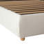 Hydraulic Upholstered Bed With Led Headboard & Storage – White Bouclé-250321065