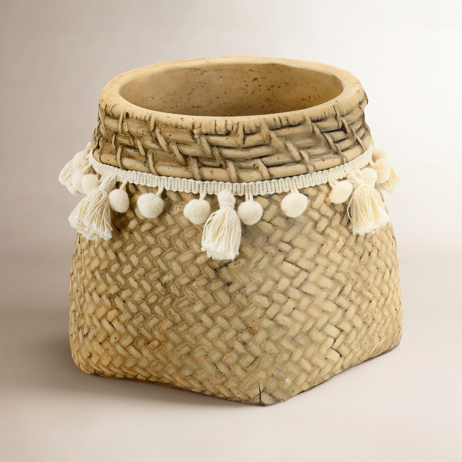 Susette Cachepot, 6.1" H x 6.5" W x 6.5" D