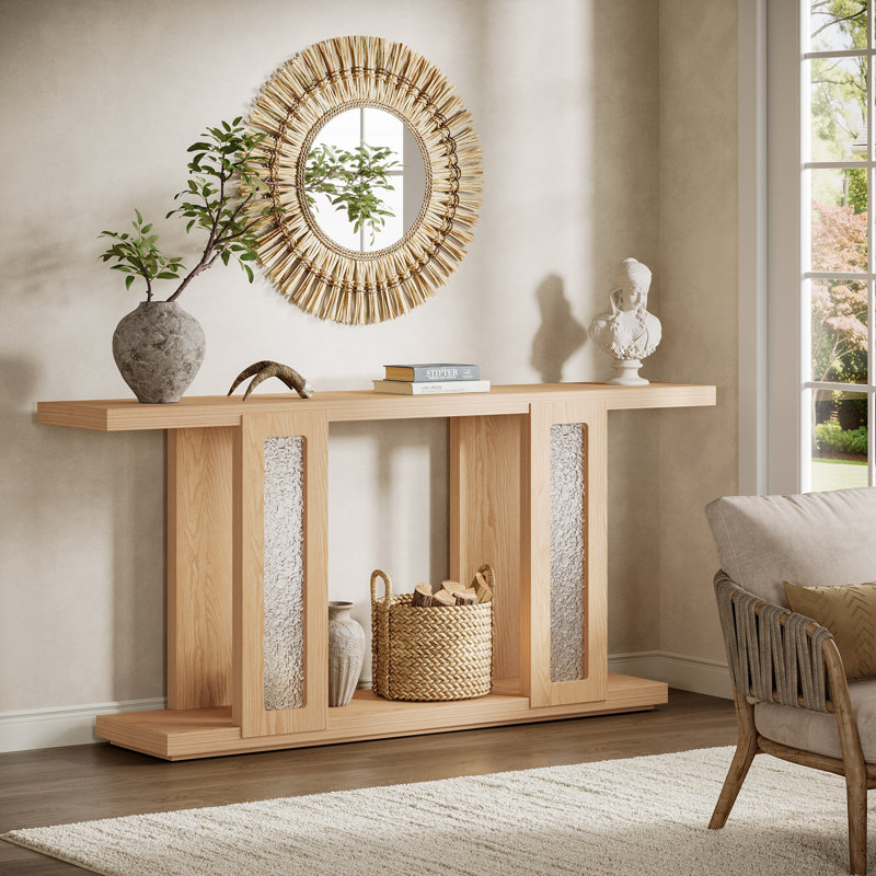 70.9" Extra Long Console Table with Arcylic Base