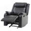 Fauteuil inclinable contemporain noir rembourré-544012401