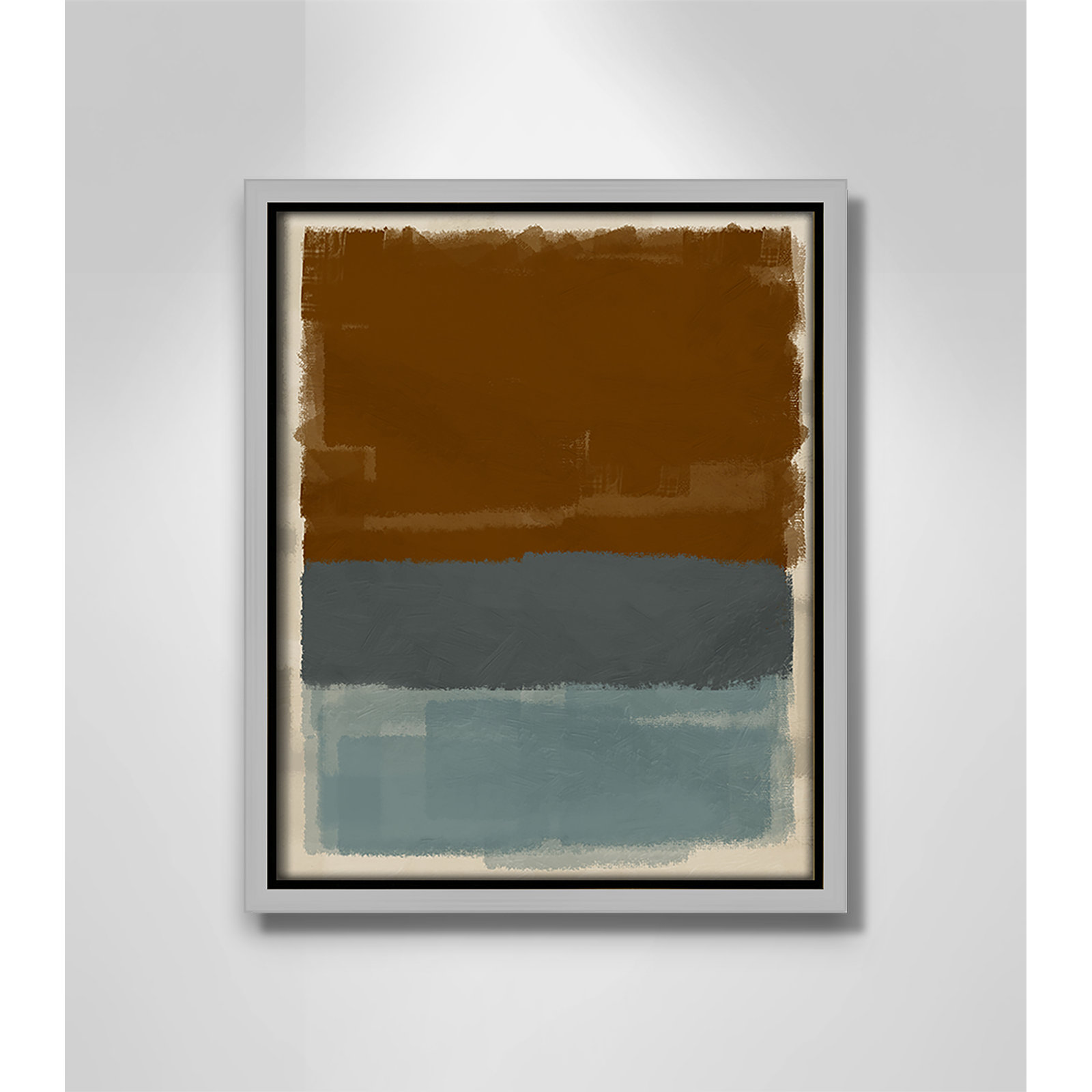 Turbulent Honesty Print by Marcus Prime, 9.5'' W x 11.5'' H, Silver Floater