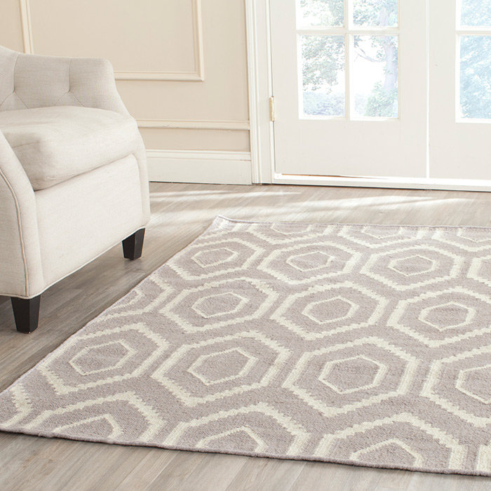 Doggett Geometric Hand Woven Area Rug, Rectangle 76 x 122 cm