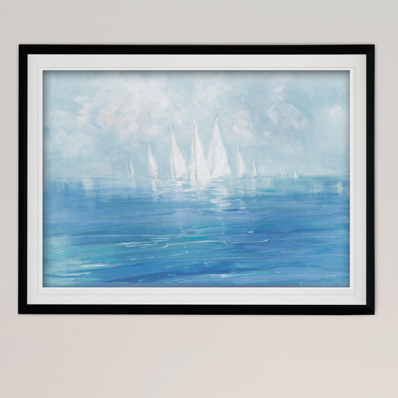 «Set Sail», peinture, Impression encadrée, H 26 po x l 36 po, Black