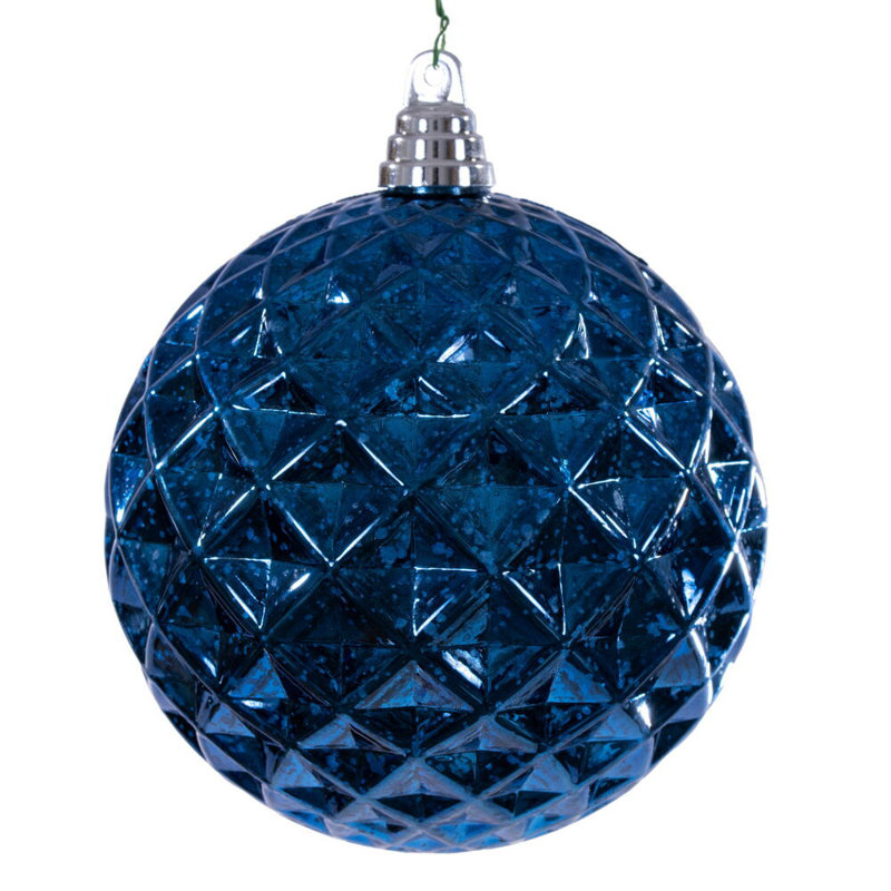Ornement de Noël 6 po incassable, Bleu minuit