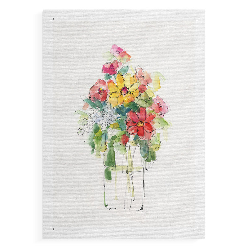 «Summer Picks In Jar I», impression sur toile seulement - non encadrée, H 48 po x l 32 po