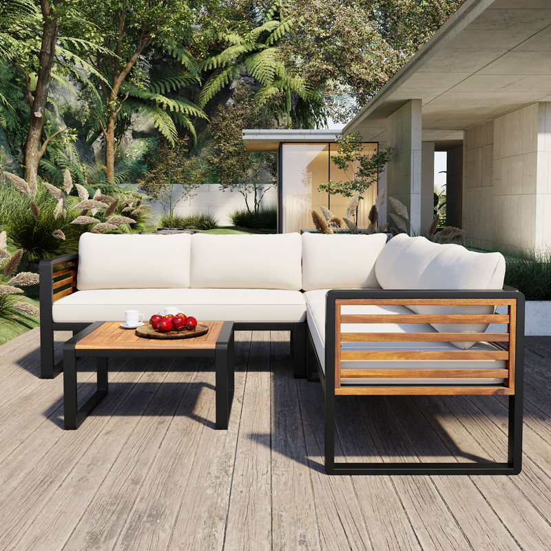 Ensemble de conservation pour patio 4 pièces, Beige