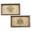 Ensemble de 2 plateaux de service