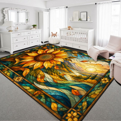 Faux Fur Abstract Rug