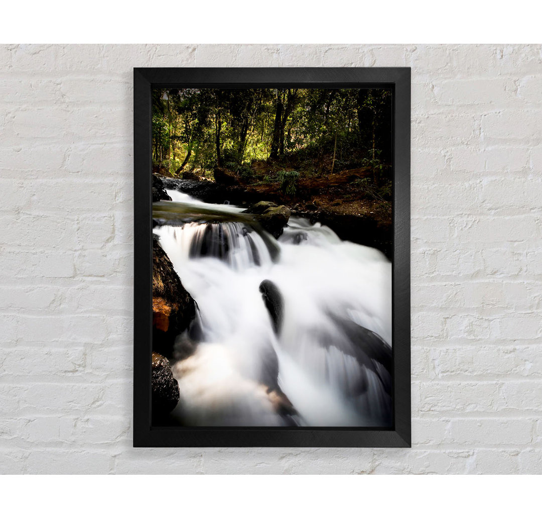 The Woodland Waterfall - Einzelner Bilderrahmen Kunstdrucke