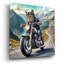  'Biker Cat' by Rey Klimt Acrylic Glass Wall Art, 36" x 36"-376329562
