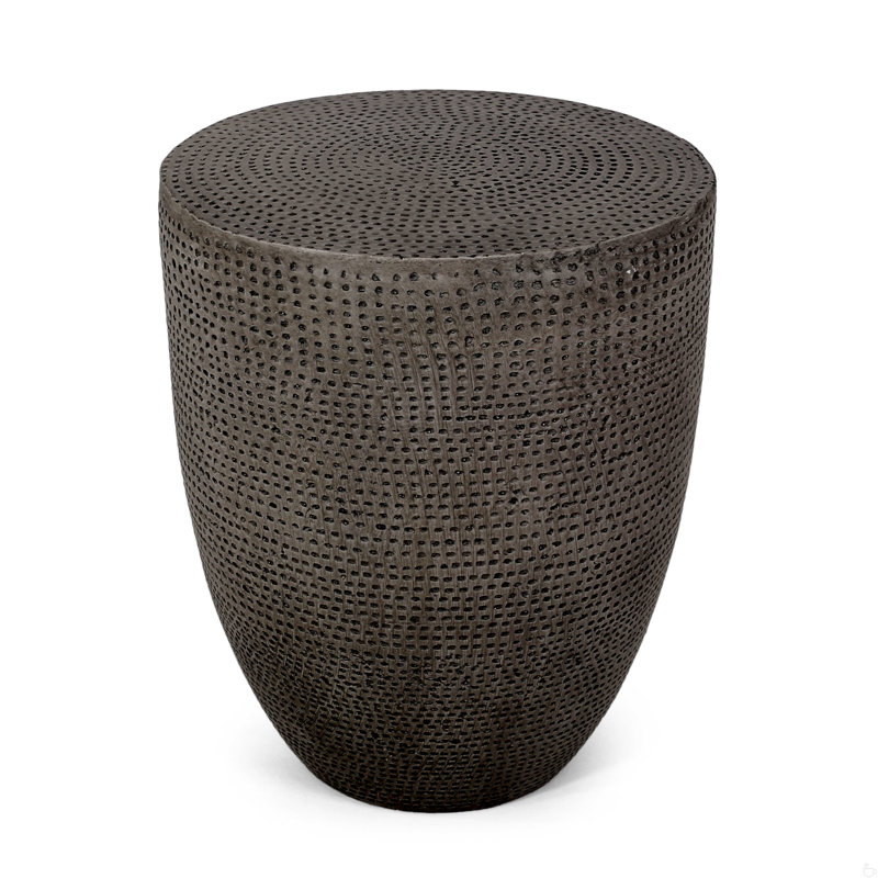 Table d'appoint d'extérieur en béton léger