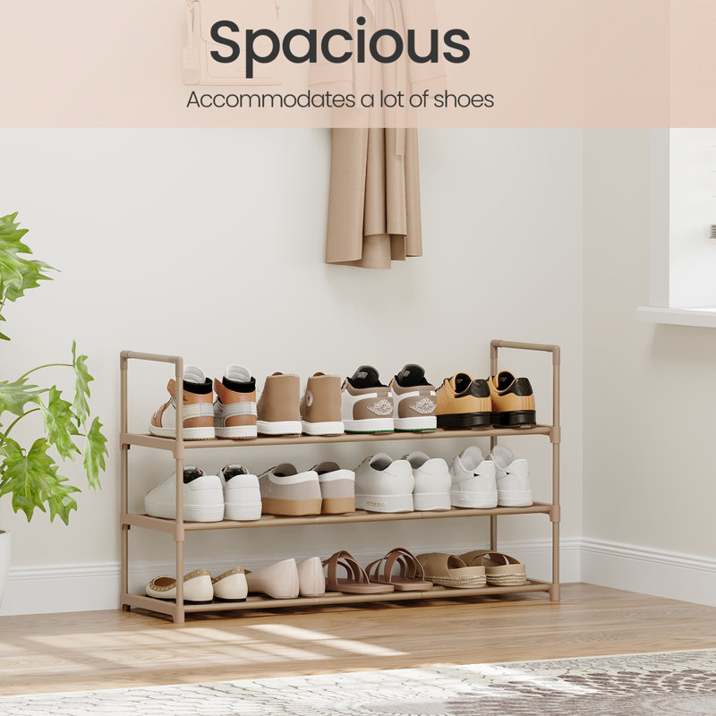 9 - Pair Shoe Rack, Brun