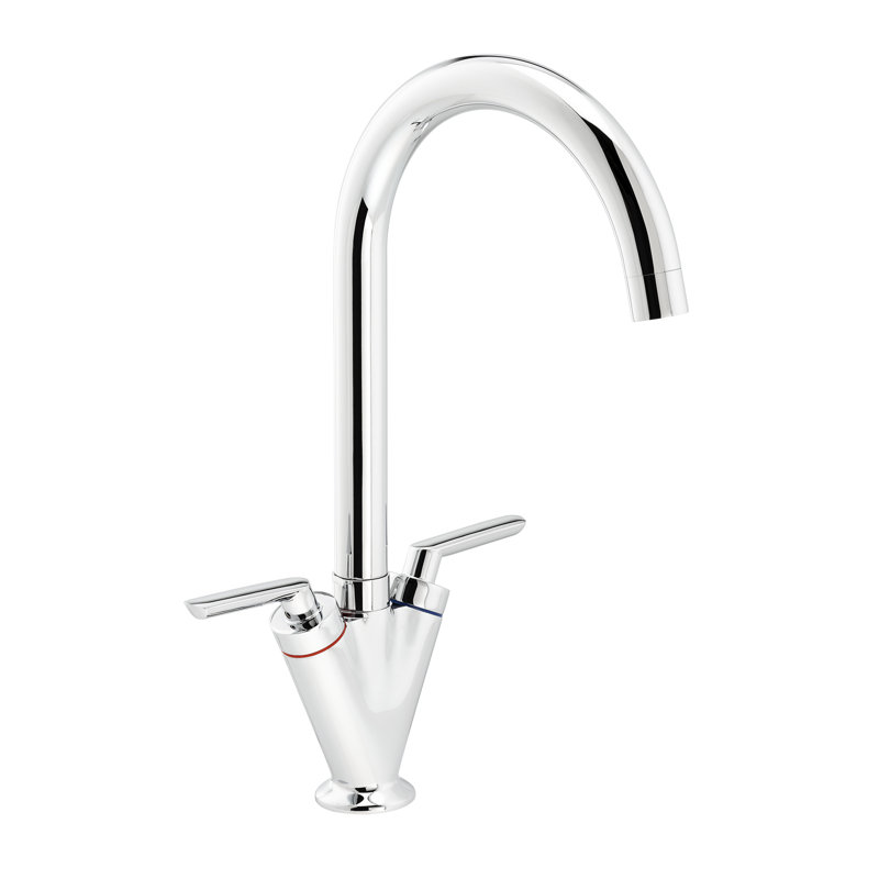 Abode Volo Dual Lever Mixertap, Chrome