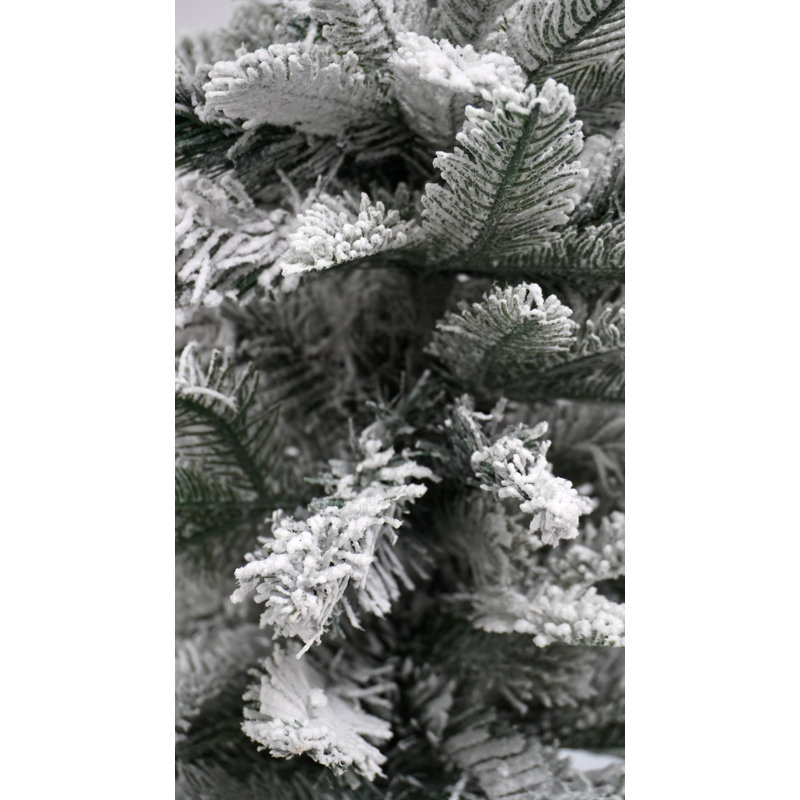 Winter Frosted Tree With Gold Stand