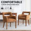 Chaise de salle à manger rembourrée avec accoudoirs-736720984
