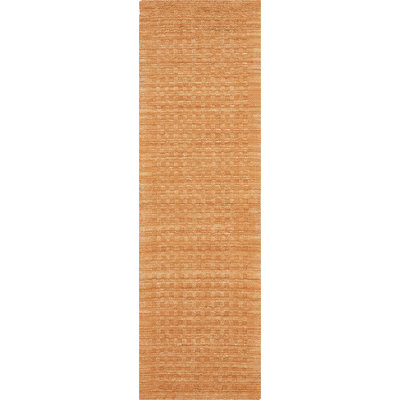 Tapis orange fait à la main Ardell