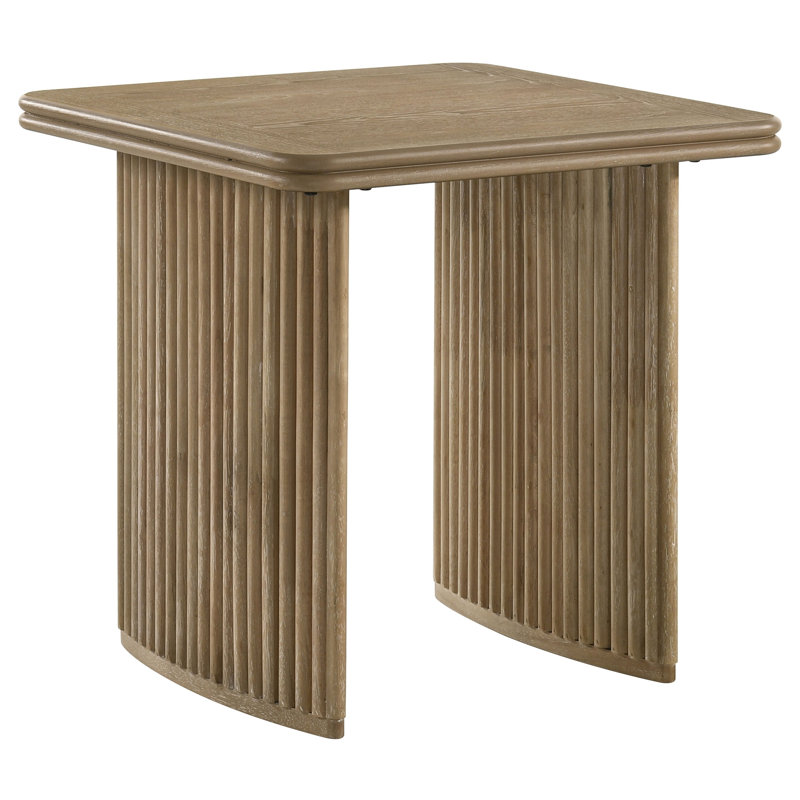 Table de bout carrée patinée