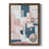Toile avec cadre en noyer