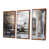 Toile avec cadre flottant brun
