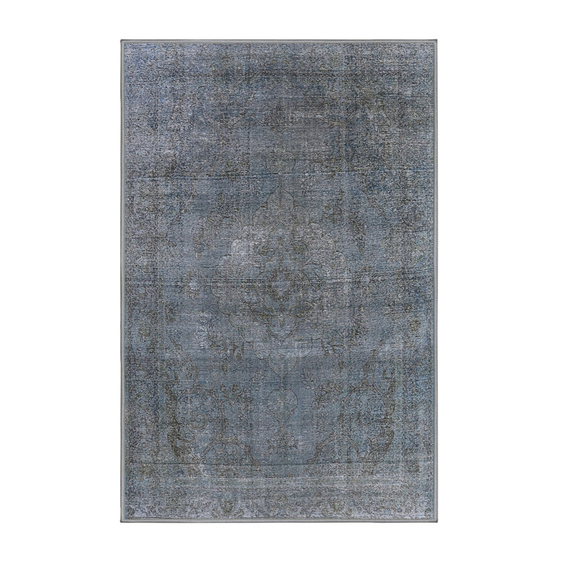 Tapis oriental gris Romarin, Rectangle 5 pi x 7 pi