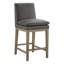 Tabouret de comptoir rembourré en cuir Bethea-115747921-115747924