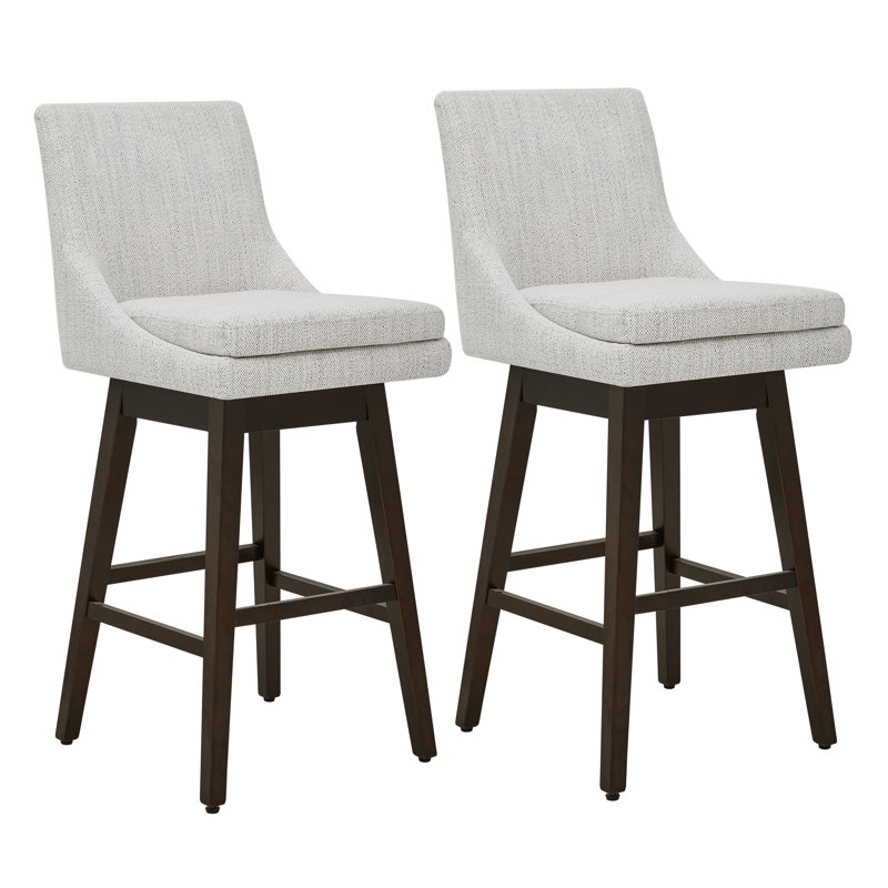 Aleksy Swivel Counter & Bar Stool, Ivory, Bar Stool (30" Seat Height)