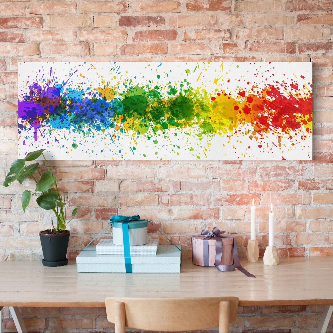 Leinwandbild Rainbow Splatters