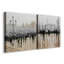 «Quiet Gondolas I», ensemble de 2 reproductions d'art sur toile tendue-2001604957