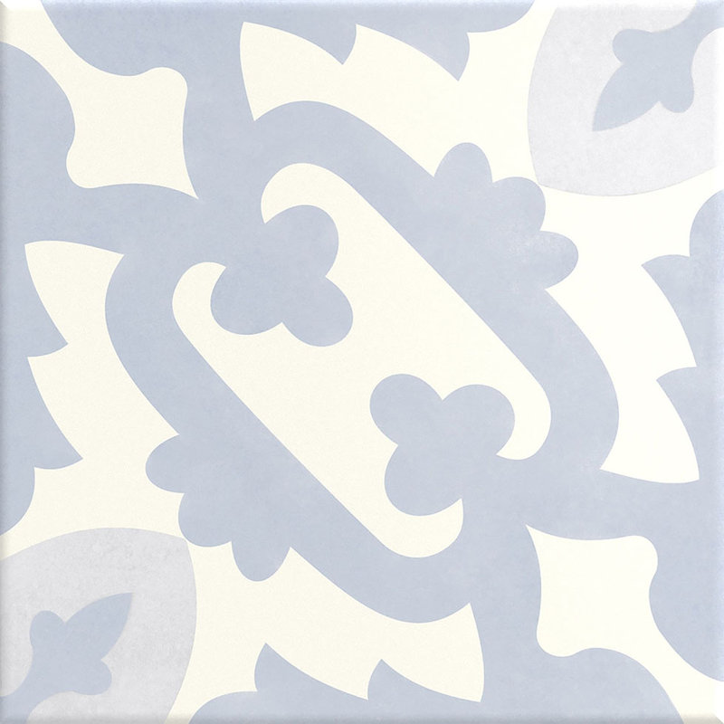 Istanelle Turiya Blue 8-in. Encaustic Matte Porcelain Wall & Floor Tile