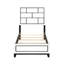 Mobilier de chambre à coucher simple moderne en bois avec lit simple et finition noire-1523824810