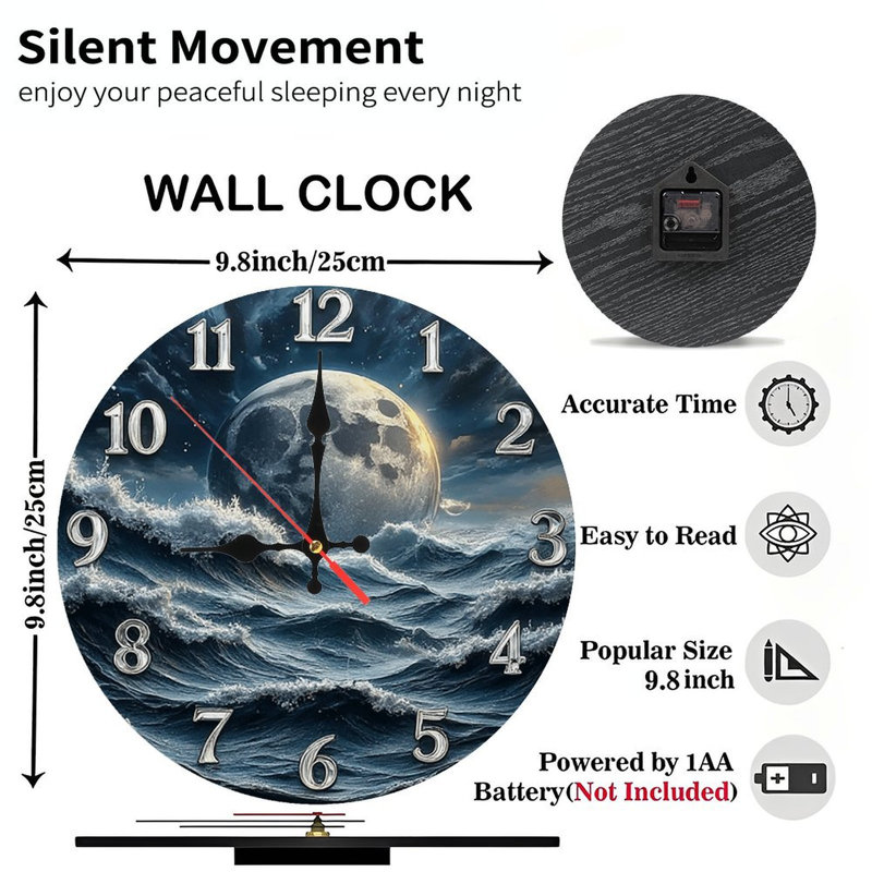 Horloge murale océan