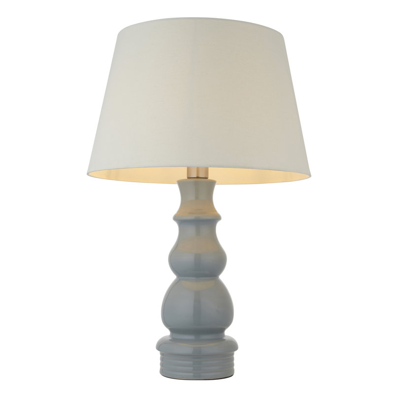 Exeter Ceramic Table Lamp, Ivory, 68.5cm H x 45.5cm W x 45.5cm D