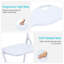 Ensemble de 4 chaises pliantes avec coussins, chaises pliantes portatives en métal avec coussinets antidérapants