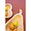 SET OF THREE PEAR-SHAPED CARVED WOOD BOWLS