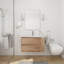 Meuble-lavabo mural avec lavabo en gel