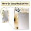Shanan minimalisme noir et beige motif de fleurs - miroir mural décoratif floral, miroir de chalet, art en métal imprimé-949125041