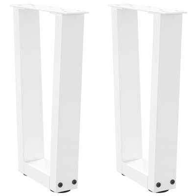 Dining Table Legs V-Shape 2 Pcs Steel