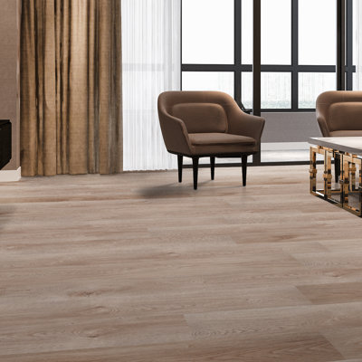 Parkland Estate Gray 7 in. x 48 in. 5mm 20mil Waterproof Rigid Core Luxury Vinyl Plank Flooring