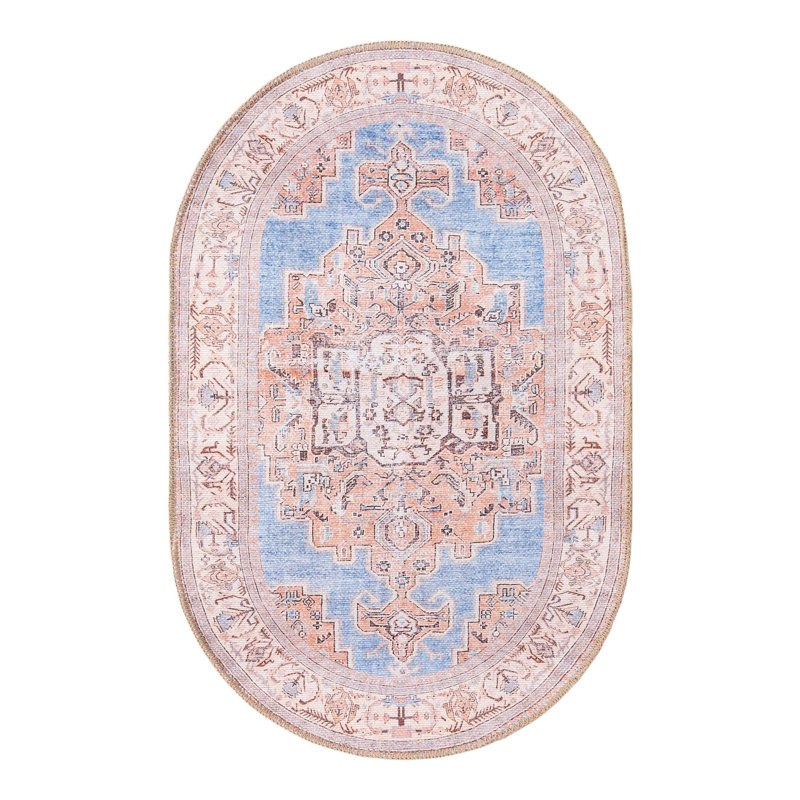 Chenille Geometric Indoor Rug, Oval 2' x 3'1"