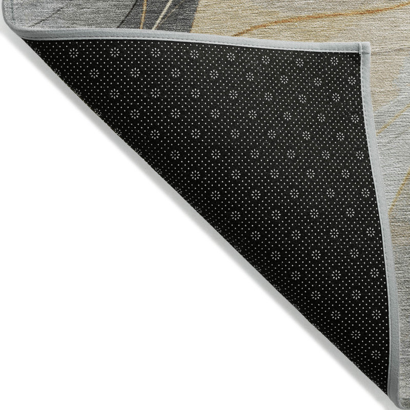 Tapis intérieur / extérieur gris Aelien, 5' x 7'6"
