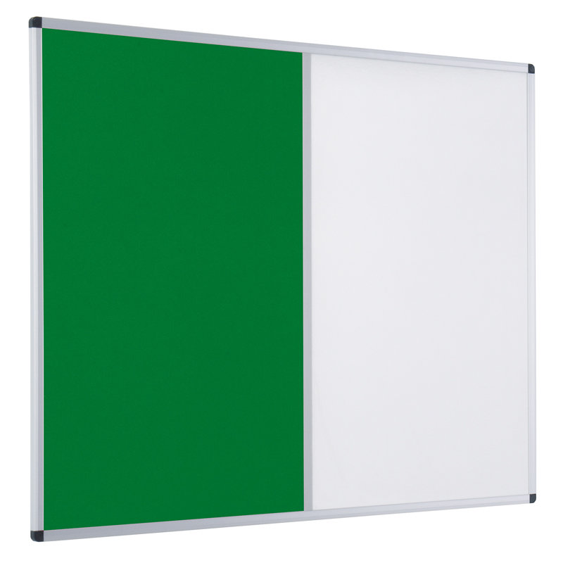Wall Mounted Combination Board, Green, 90 cm H x 120 cm W