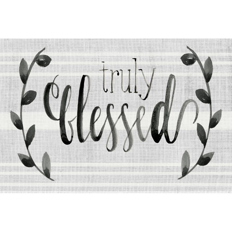 Our Nest is Blessed II by Jennifer Paxton Parker - Wrapped Canvas Typography Print, 20cm H x 30cm W, Wrapped Canvas