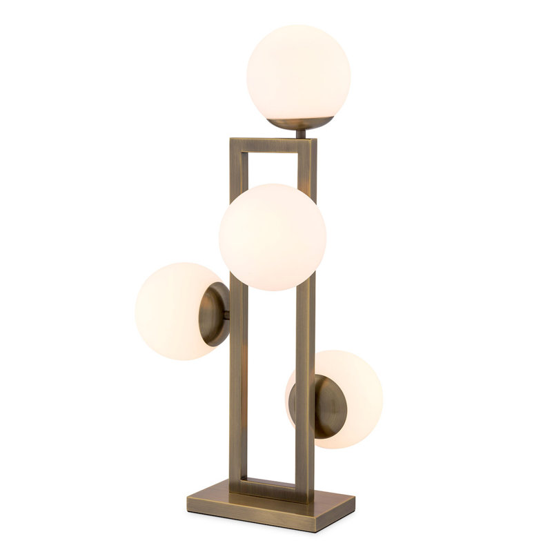Pascal Table Lamp, Light Brass