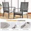 Chaises de patio en aluminium toutes saisons de qualité supérieure avec coussins moelleux-1934214489