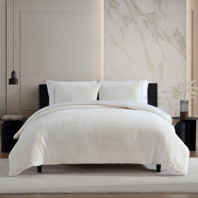 Ensemble d'édredon réversible beige Vera Wang Signature