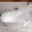 Baignoire de trempage autoportante en acrylique 55 po. X 27,5 po.