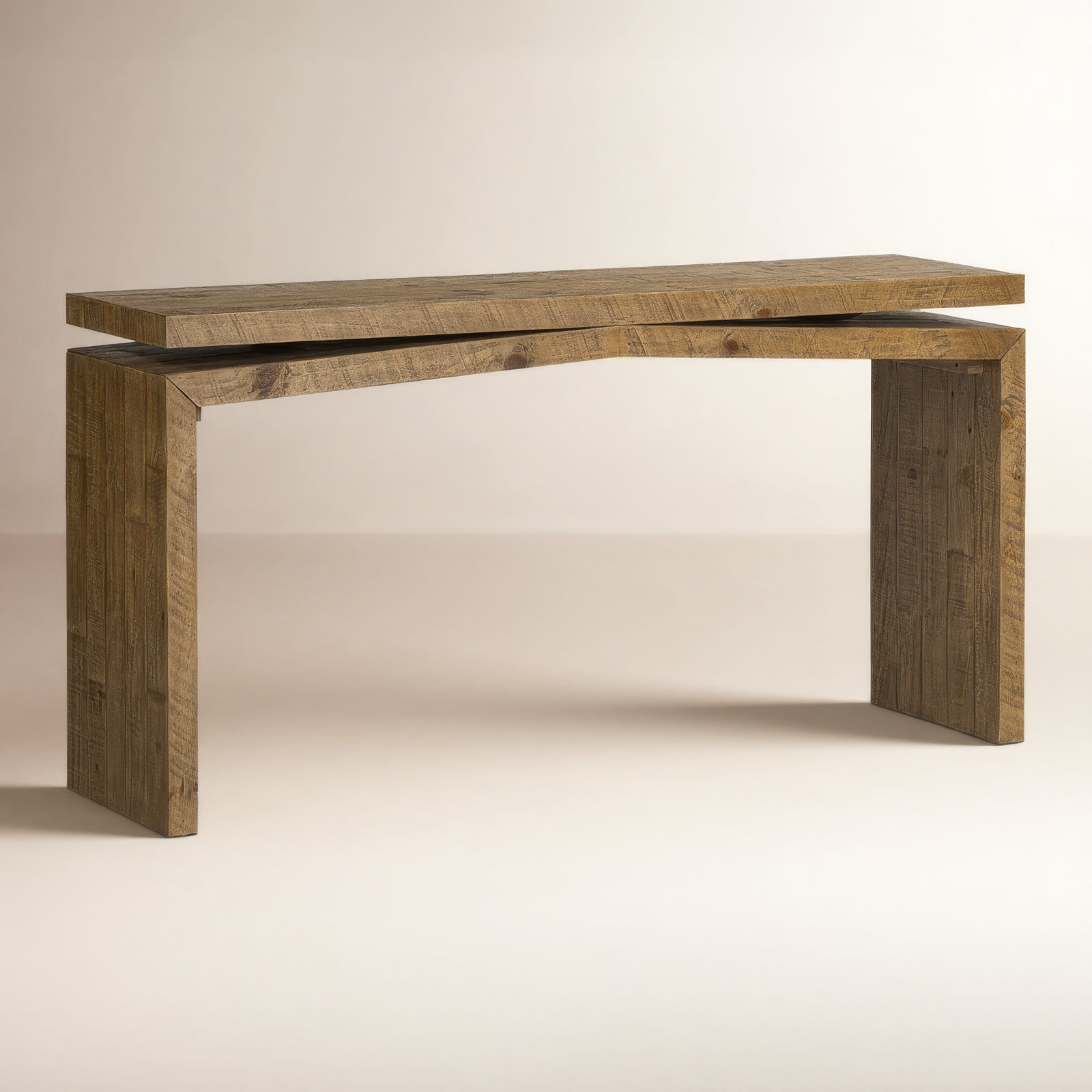 Henn Solid Wood Console Table, Sierra Rustic Natural, 30.75" H x 60" W x 15" D