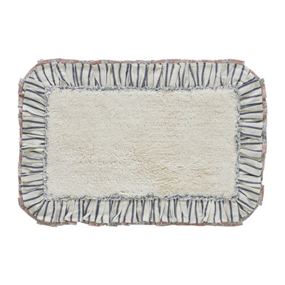 Liseron 100% Cotton Non-Slip Bath Mat